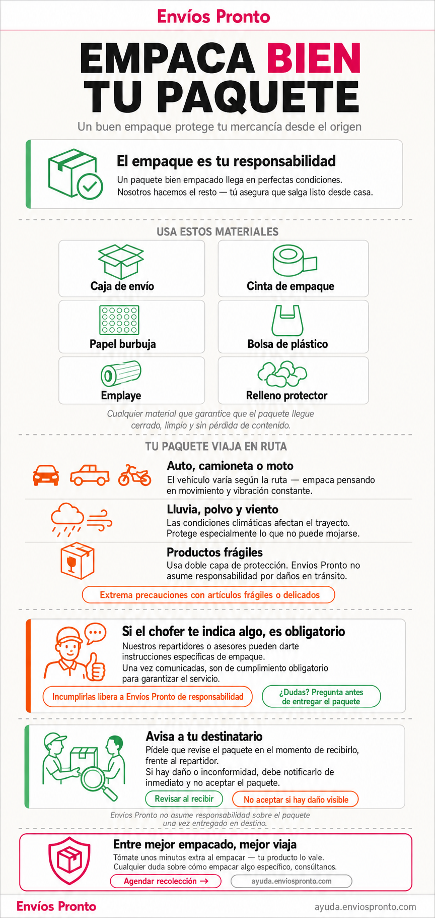 Guía de Empaque Seguro para Paquetes